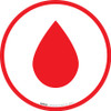 Blood Drop White - Floor Sign Blood Drop White - Floor Sign