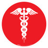Caduceus Colored - Floor Sign Caduceus Colored - Floor Sign