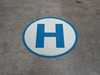 Hospital White - Floor Sign Hospital White - Floor Sign