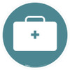 Medical Bag Colored - Floor Sign