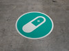 Pill Colored - Floor Sign