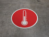 Temperature Colored - Floor Sign Temperature Colored - Floor Sign