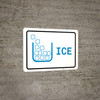 Ice with Icon Landscape v2 - Wall Sign