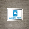 Laundry Room with Icon Landscape v2 - Wall Sign
