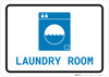 Laundry Room with Icon Landscape v2 - Wall Sign