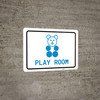 Play Room with Icon Landscape v2 - Wall Sign Play Room with Icon Landscape v2 - Wall Sign