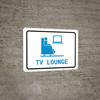 TV Lounge with Icon Landscape v2 - Wall Sign