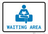 Waiting Area with Icon Landscape v2 - Wall Sign