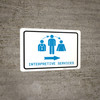 Interpretive Services Right Arrow with Icon Landscape v2 - Wall Sign