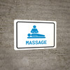 Massage with Icon Landscape v2 - Wall Sign