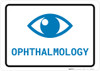 Ophthalmology with Icon Landscape v2 - Wall Sign