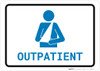 Outpatient with Icon Landscape v2 - Wall Sign