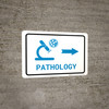 Pathology Right Arrow with Icon Landscape v2 - Wall Sign Pathology Right Arrow with Icon Landscape v2 - Wall Sign