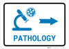 Pathology Right Arrow with Icon Landscape v2 - Wall Sign Pathology Right Arrow with Icon Landscape v2 - Wall Sign