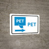 PET Right Arrow with Icon Landscape v2 - Wall Sign PET Right Arrow with Icon Landscape v2 - Wall Sign