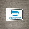 Recovery Room Right Arrow with Icon Landscape v2 - Wall Sign Recovery Room Right Arrow with Icon Landscape v2 - Wall Sign