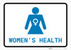 Women's Health with Icon Landscape v2 - Wall Sign