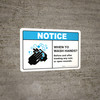 Notice: Wash Hands After Treating Wounds ANSI Landscape - Wall Sign Notice: Wash Hands After Treating Wounds ANSI Landscape - Wall Sign