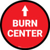 Burn Center Arrow Straight Circular - Floor Sign