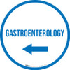 Gastroenterology Arrow Left Circular - Floor Sign