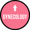 Gynecology Arrow Straight Circular - Floor Sign Gynecology Arrow Straight Circular - Floor Sign