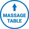Massage Table Arrow Straight Circular - Floor Sign Massage Table Arrow Straight Circular - Floor Sign