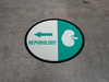 Nephrology Arrow Left Circular - Floor Sign