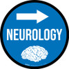 Neurology Arrow Right Circular - Floor Sign Neurology Arrow Right Circular - Floor Sign