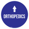 Orthopedics Arrow Straight Circular - Floor Sign