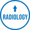 Radiology Arrow Straight Circular - Floor Sign