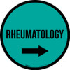 Rheumatology Arrow Right Circular - Floor Sign