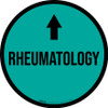 Rheumatology Arrow Straight Circular - Floor Sign Rheumatology Arrow Straight Circular - Floor Sign