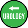 Urology Arrow Left Circular - Floor Sign