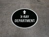 X-Ray Department Arrow Straight Circular - Floor Sign