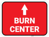 Burn Center Arrow Straight Rectangular - Floor Sign