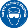 Safety Glasses Required - Floor Sign Safety Glasses Required - Floor Sign