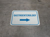 Gastroenterology Arrow Right Rectangular - Floor Sign