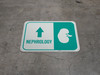 Nephrology Arrow Straight Rectangular - Floor Sign Nephrology Arrow Straight Rectangular - Floor Sign
