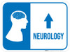 Neurology Arrow Straight Rectangular - Floor Sign Neurology Arrow Straight Rectangular - Floor Sign