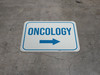 Oncology Arrow Right Rectangular - Floor Sign Oncology Arrow Right Rectangular - Floor Sign