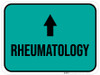Rheumatology Arrow Straight Rectangular - Floor Sign Rheumatology Arrow Straight Rectangular - Floor Sign