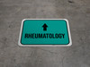 Rheumatology Arrow Straight Rectangular - Floor Sign Rheumatology Arrow Straight Rectangular - Floor Sign