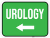 Urology Arrow Left Rectangular - Floor Sign Urology Arrow Left Rectangular - Floor Sign