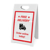 Free Delivery: Order Online Today! - A-Frame Sign Free Delivery: Order Online Today! - A-Frame Sign