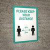 Please Keep Your Distance - Wall Sign Please Keep Your Distance - Wall Sign