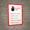 Do The Five Hand Graphic - Wall Sign Do The Five Hand Graphic - Wall Sign