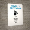 Covid 19 Prevention: Wet Lather Scrub Rinse Dry - Wall Sign