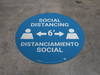Social Distancing - Bilingual Spanish - Floor Sign Social Distancing - Bilingual Spanish - Floor Sign