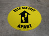 Keep Six Feet Apart - Floor Sign Keep Six Feet Apart - Floor Sign