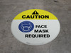 Caution - Face Mask Required - Floor Sign